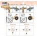 Caleffi 6381 клапан трехходовой с приводом