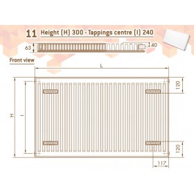 DeLonghi Compact Panel 11 TEK 300