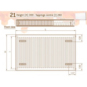 DeLonghi Compact Panel 21 TEK 300