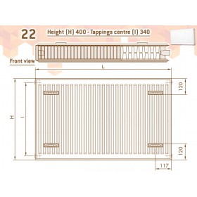 DeLonghi Compact Panel 22 TEK 400