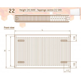 DeLonghi Compact Panel 22 TEK 600
