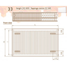 DeLonghi Compact Panel 33 TEK 600