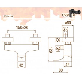 Nobili Seven Black SE124130BM