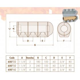 Caleffi 650 коллектор
