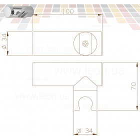 ISA 63560 кронштейн душевой