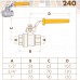 240 Caleffi Solar кран шаровой