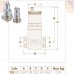 251 Caleffi Solar DISCAL деаэратор горизонтальный