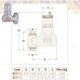 251 Caleffi Solar DISCAL деаэратор вертикальный