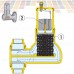251 Caleffi Solar DISCAL деаэратор вертикальный
