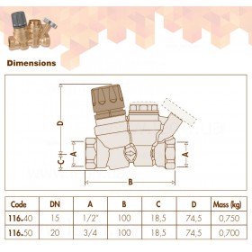 Caleffi 1161 термостатический регулятор
