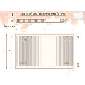 DeLonghi Compact Panel 11 TEK 500