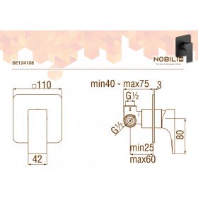 Nobili Seven Black SE124108BM