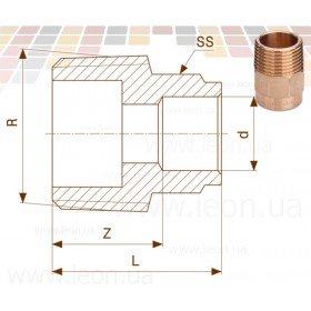фітинги бронзові Viega 94243g ніпель