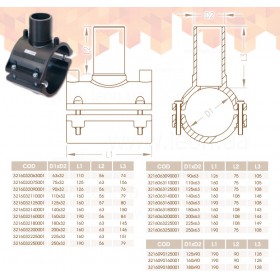 Unidelta 3216 хомут з патрубком