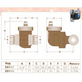 Caleffi 551805 DiscalSlim 3/4