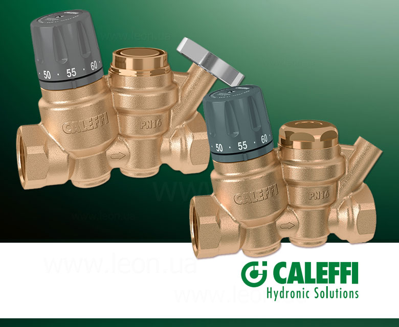 Термостатический регулятор рециркуляции ГВС Caleffi 116