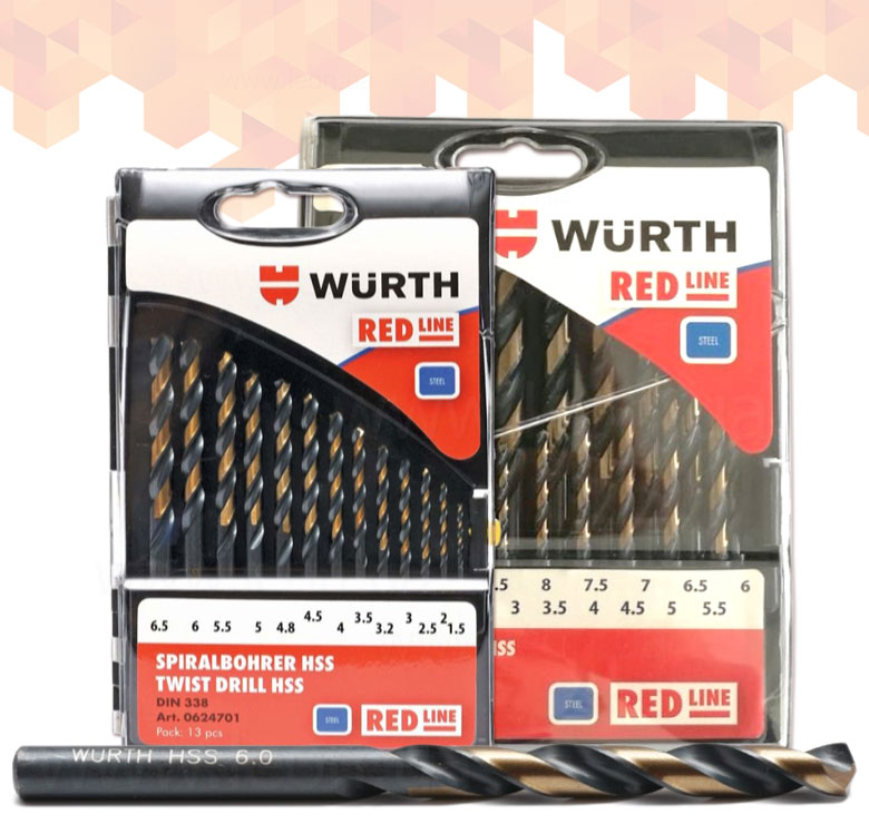 Свердла для сталі Wurth HSS DIN 338