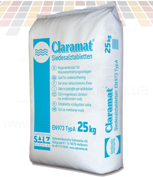 Вакуумна таблетована сіль Claramat