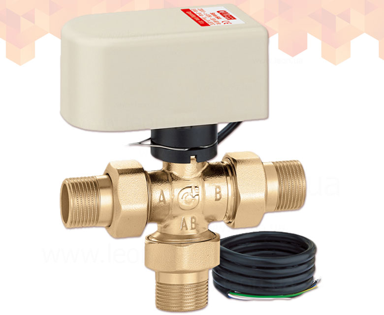 Трехходовые краны с электроприводом Caleffi 6443