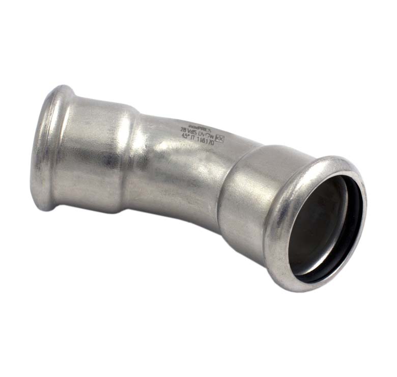 InoxPres 181/450 колено 45° ВВ