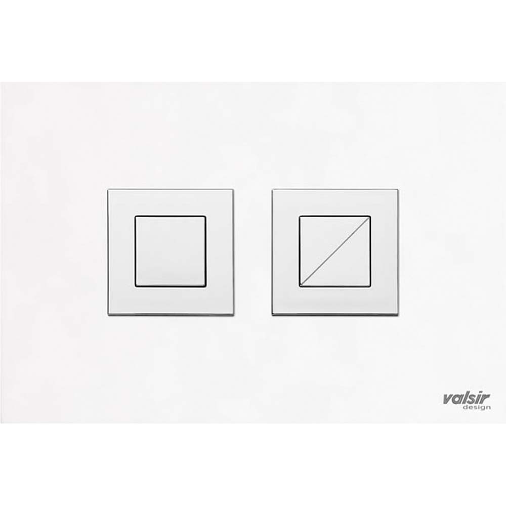 Black & White AC white / Polished Square