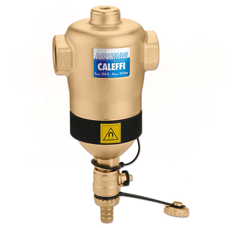 5463 Caleffi Dirtmag дешламатор горизонтальный с магнитом