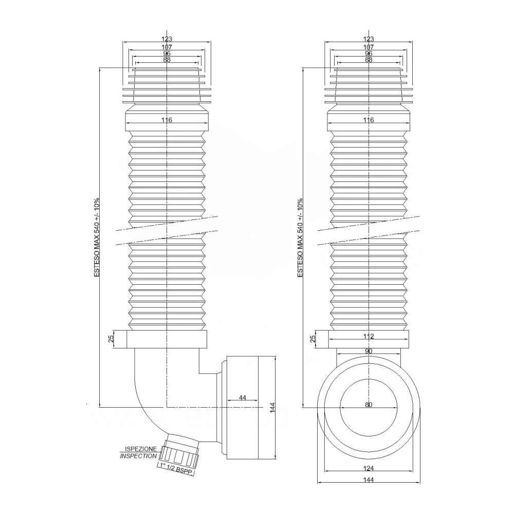 Go-Plast 1028ELBOW1 Go-Extra