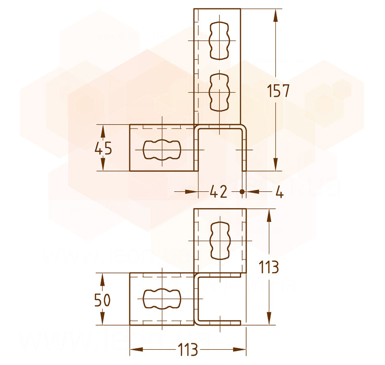Mupro MPR 3D крепление угловое правое 2+2 S+
