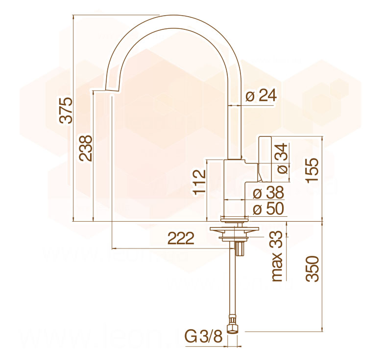 смеситель кухонный Nobili Flag FL96113CR