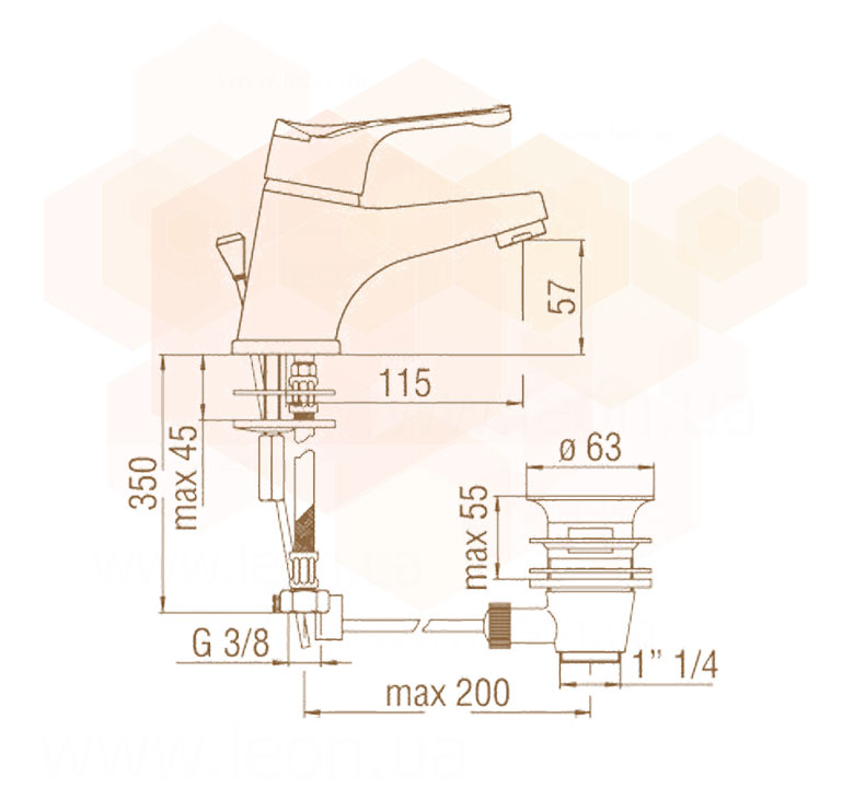 Nobili Timix TX27118/1CR смеситель для умывальника