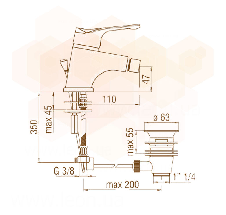 Nobili Timix TX27119/1CR смеситель для биде
