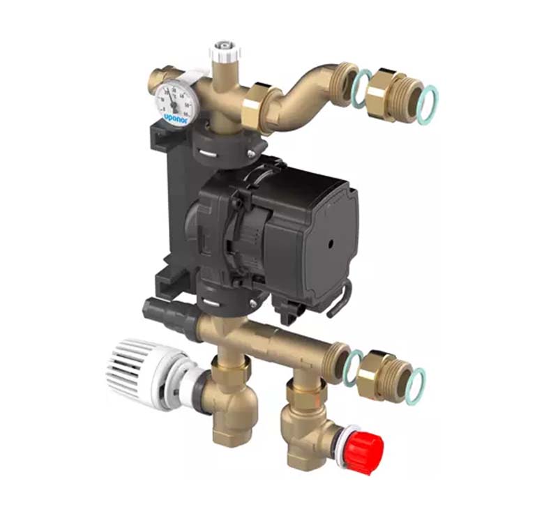 Uponor Fluvia T Push-23-B-W насосно-смесительный блок