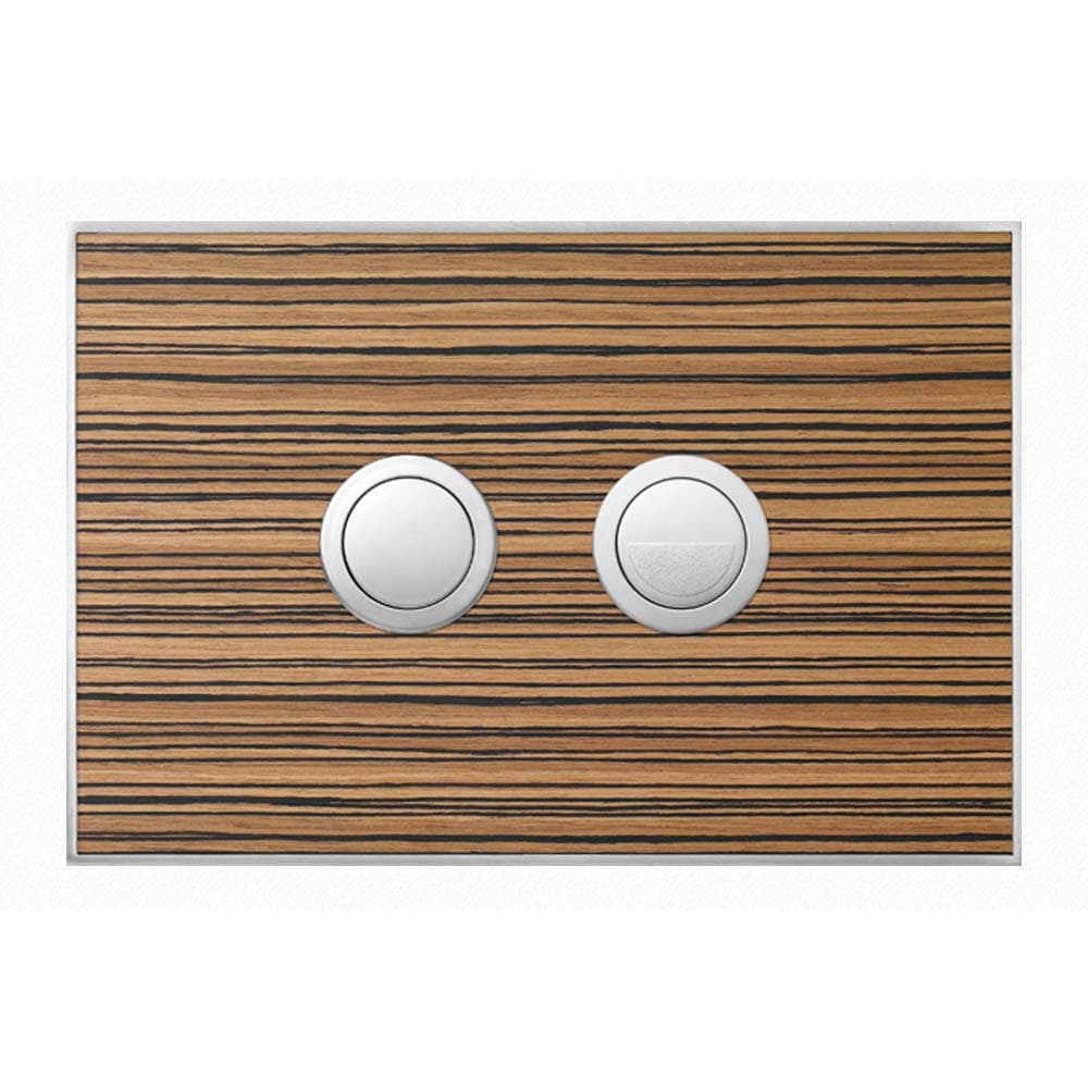 Wood Zebrano / Polished Circle