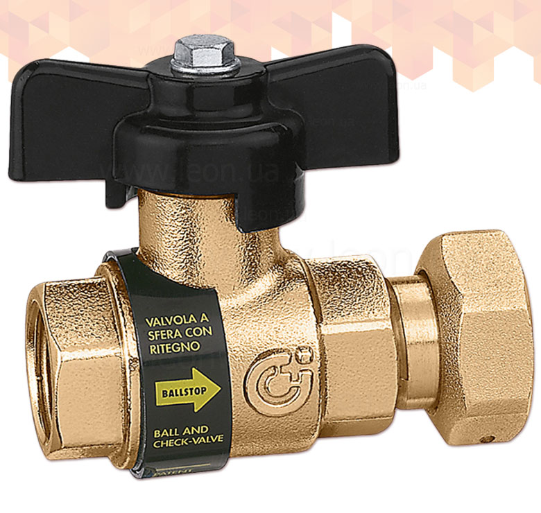 333 Caleffi кран с клапаном
