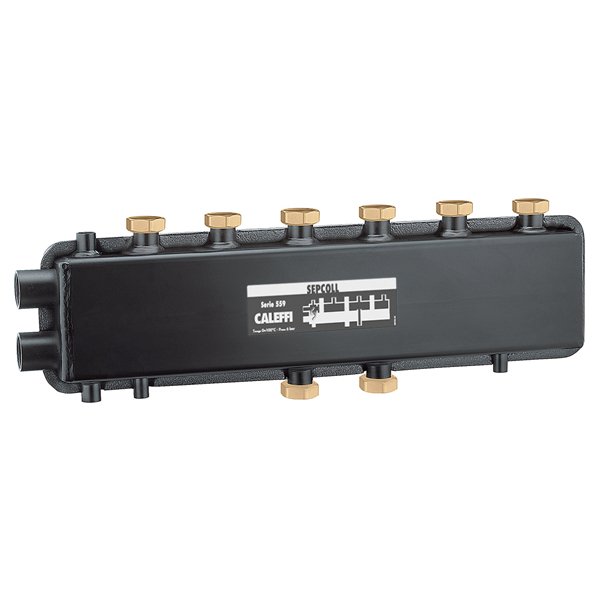559231 Caleffi гідравлічний колектор-сепаратор 125мм 3+1 Sepcoll