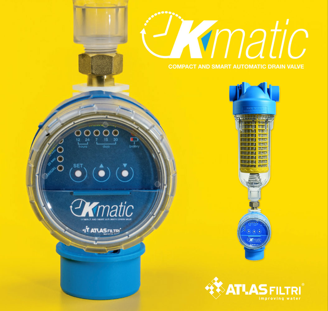 Програмований клапан Atlas Filtri K-Matic з таймером для промивки самопромивних фільтрів