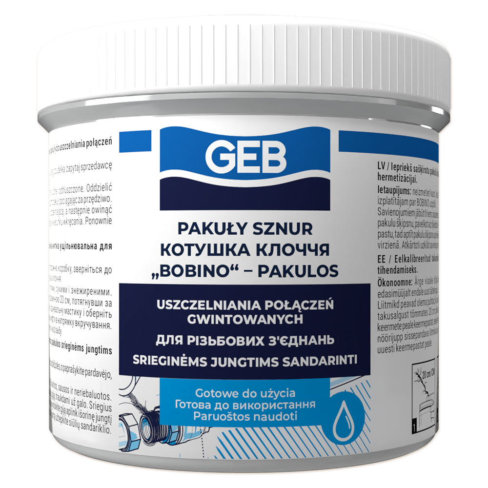 GEB 515033 клоччя сантехнічне у контейнері 80 г
