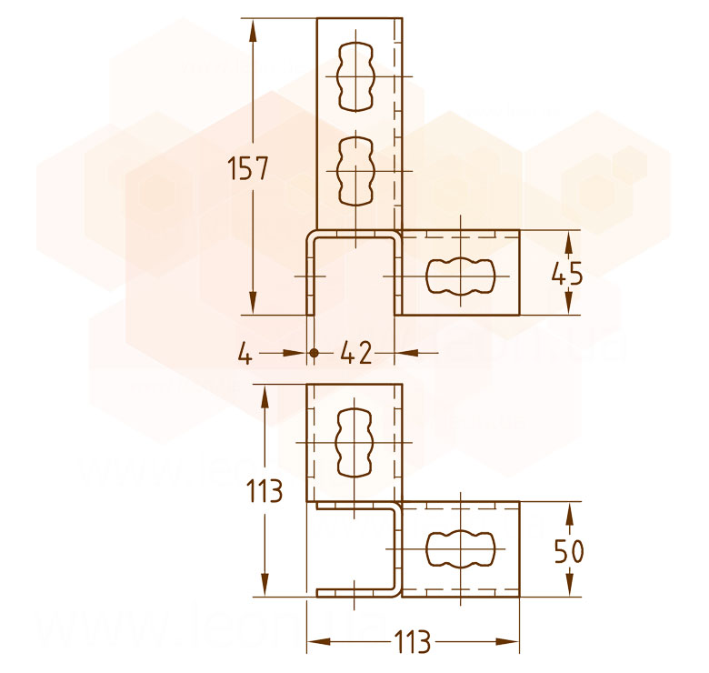 Mupro MPR 3D крепление угловое левое 2+2 S+