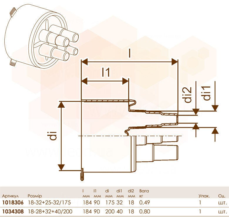 Uponor Ecoflex Quattro кінцевик