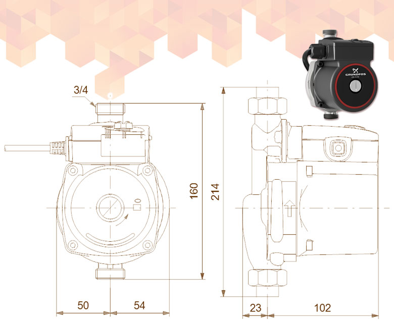 Grundfos UPA 15-90 N