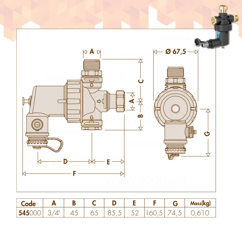 545 Caleffi Dirtmagmini