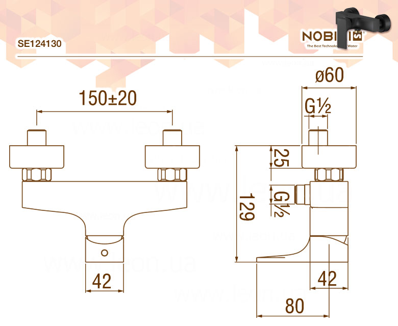 Nobili Seven Black SE124130BM
