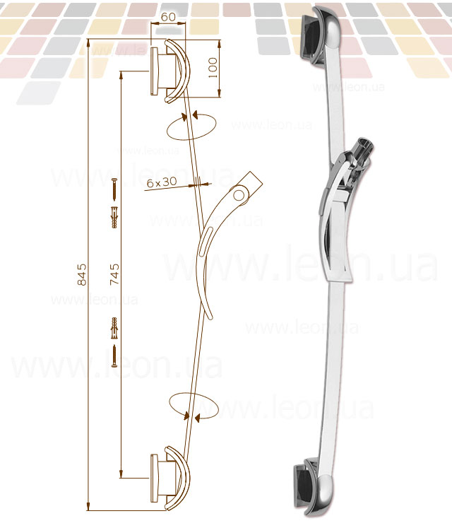 ISA 31000 Flamingo стойка для душа
