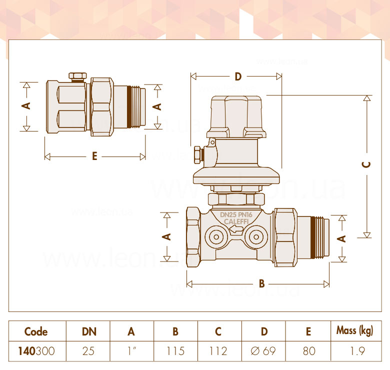 Caleffi 140300